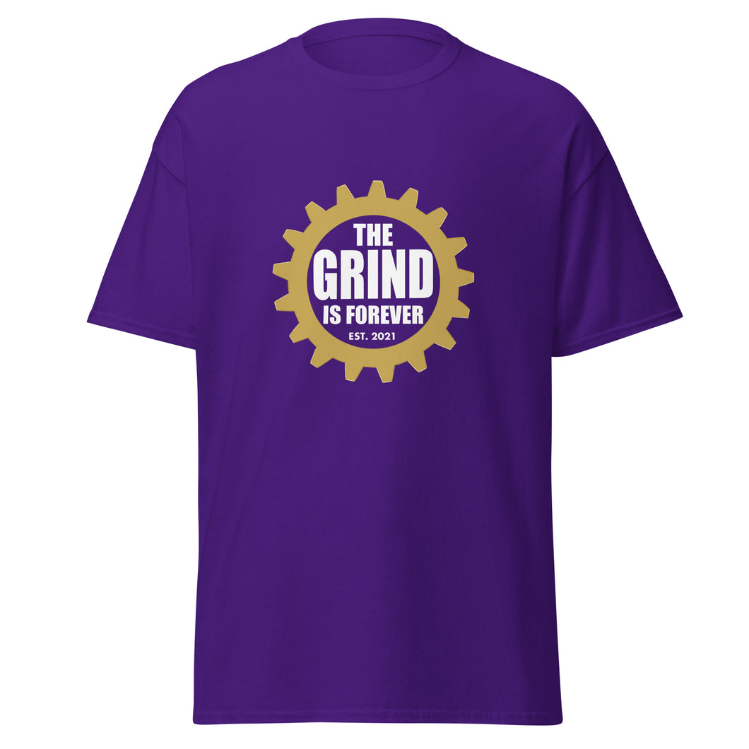 The Grind is Forever Logo T-Shirt Purple/Yellow