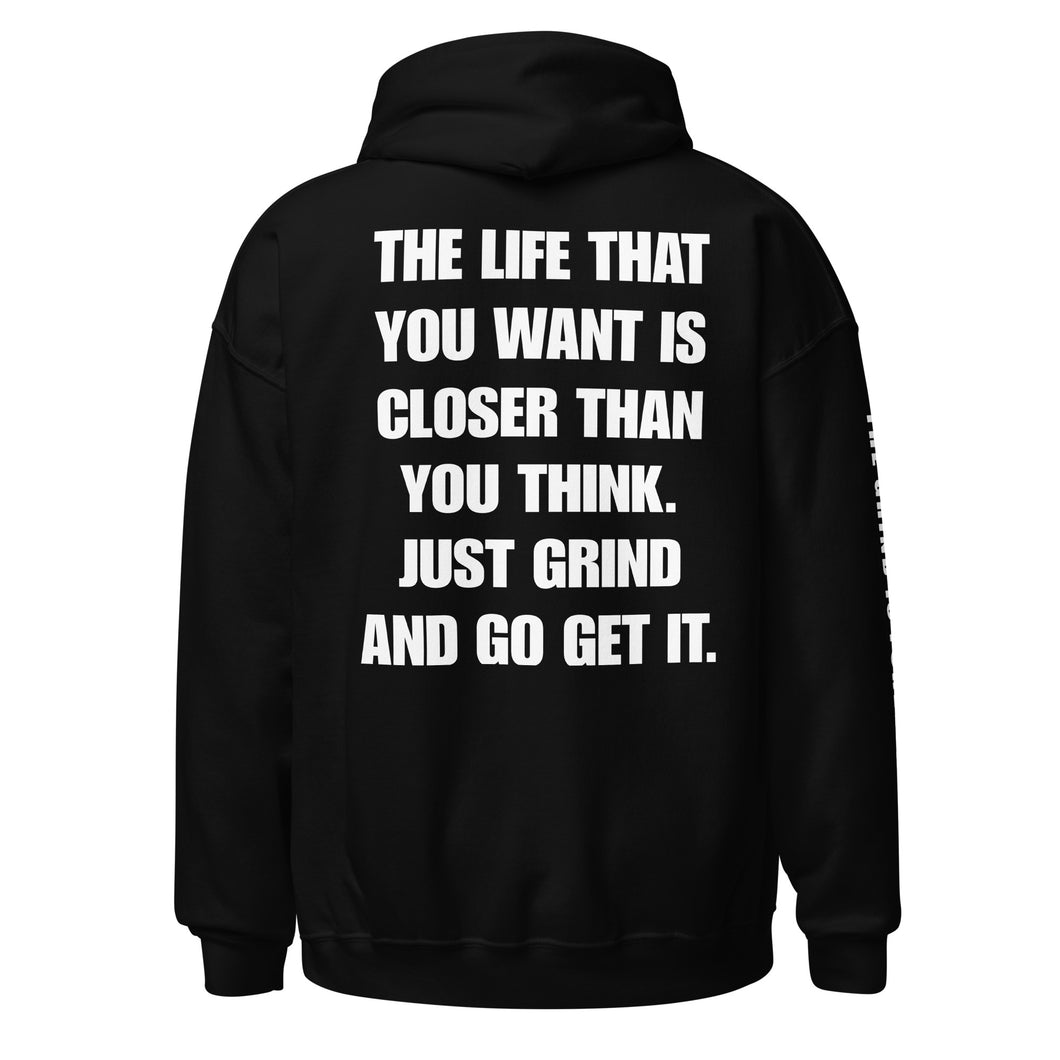 Just Grind Hoodie Black/White