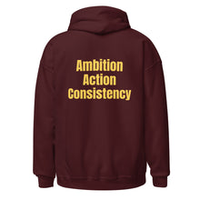 Load image into Gallery viewer, AAC Hoodie Burgundy/Yellow
