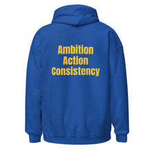 Load image into Gallery viewer, AAC Hoodie Blue/Yellow
